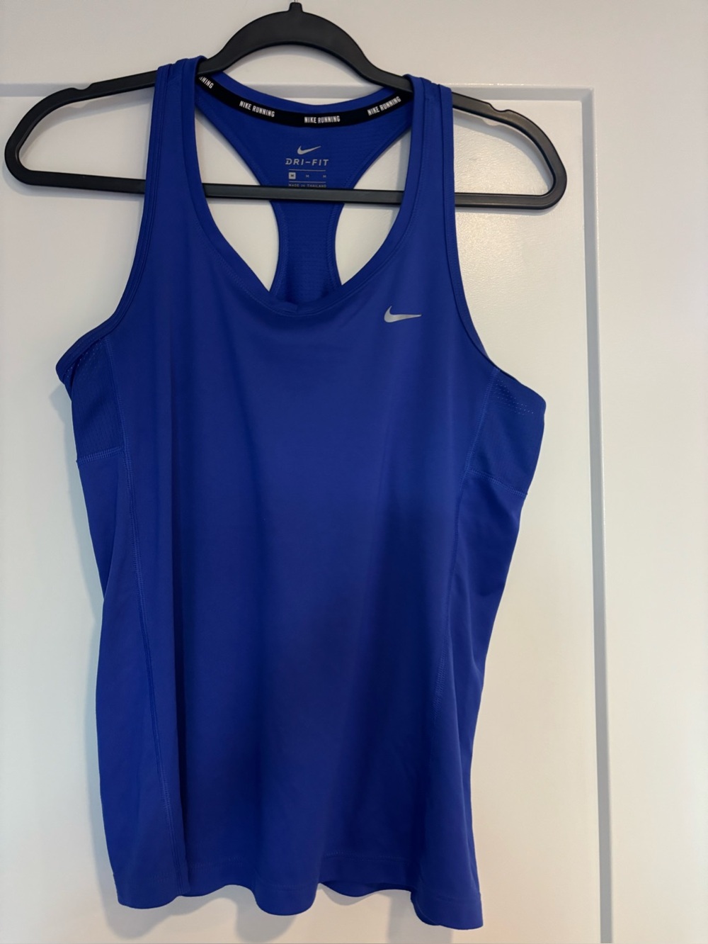 Nike Dri-FIT Racerback Tank Top in Royal Blue